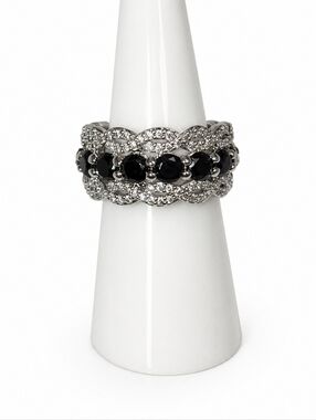 Bomb Party “A Life Well Lived” Black Onyx CZ Ring – Size 7 – NWT